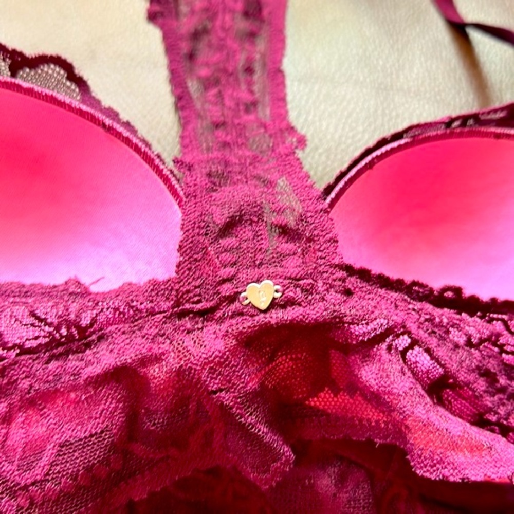 PINK Victoria’s Secret Lace Padded Underwire Bralette - Picture 4 of 5
